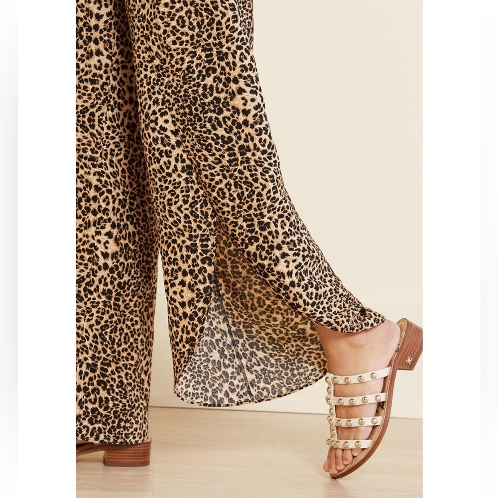 Evereve Peyton Jensen Whitney Pant, animal print, NWT, L - Picture 2 of 11